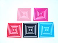 set of 6 PVC coaster