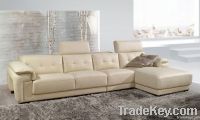 Hot European bedroom double header layer of leather backrest soft bed
