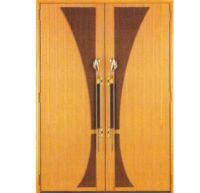 wooden door with facing