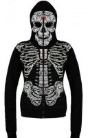 Womens Skull Hoodies For Bikers