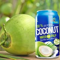 Canned 100% Coconut Water with Pulp 310 ml.