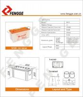 JIS Standard-dry Charged Battery-N100