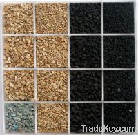 recycled black rubber granule