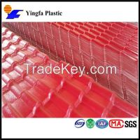 Spanish Style Corrugated Plastic Roofing Tile
