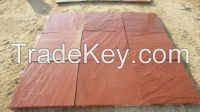 Agra Red sandstone paving