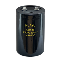 Huayu Screw Capacitor wholesale aluminum electrolytic capacitor manufacturer CD136/450V3300uF