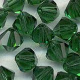 Green 3mm, 4mm, 5mm, 6mm, 8mm Crystal Bicone Beads