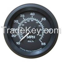 Utrema Black Marine Mechanical Speedometer