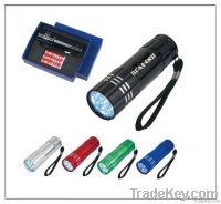 Cheap Kids torch Aluminum Led Promotional Torch 9led