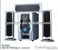 3.1 multimedia loud sound speaker with USB/SD/FM/Remote control functi