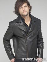 motobike leather fashion jacket for men