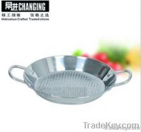 Stainless steel paella pan