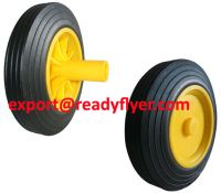 Wheelie bin wheel for mobile garbage bin container