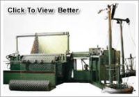 Chain link fence machine