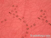 100% cotton embroidered fabric