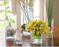 square glass vase