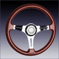 wooden steering wheel