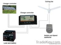 Solar Ceiling Fan DC12V25W