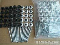 Roofing screw nails with  washer