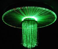 Optical fiber chandelier
