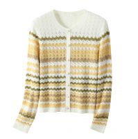 2026 Lady's Woollen Sweater blended lurex yarn