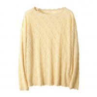 2026 Lady's Woollen Sweater Openwork and translucent