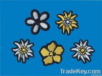 Different Embroidered Flower Patches