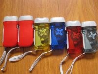 hand-pressing flashlight