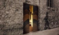 Lineaquadra  wood door