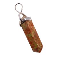 Unakite Gemstone 925 Sterling Silver Pendant