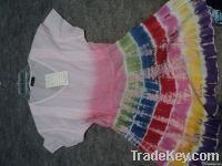 COTTON tie &amp; dye dress for KIDS GIRLS