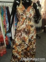 chiffon dress for womens in halter neck
