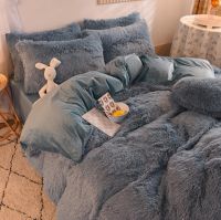 Fluffy And Soft Plush Fleece Bedding