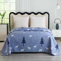 Cheap Microfiber Ultrasonic Quilted Christmas Bed