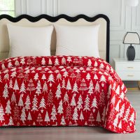 Cheap Microfiber Ultrasonic Quilted Christmas Bed