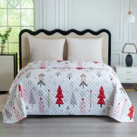 Cheap Microfiber Ultrasonic Quilted Christmas Bed