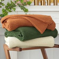 Bedding Chunky Cable Knit Throw Blanket
