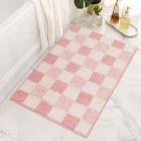Checkered Bath Mats For Bathroom Non