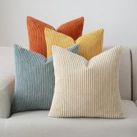 Corduroy Throw Pillow Covers Decorative Soft