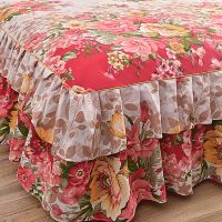 Ruffle Bedspread Sheet Set Microfiber Bed