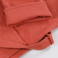 Superior Waffle Weave Cotton Unisex Bathrobe