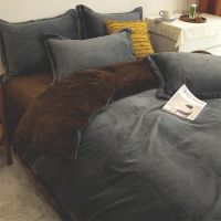 Pink Velvet Comforter Set Queen Gradient