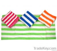 100% Cotton Stripe Cabana Beach Towel