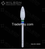 Bullet-White Zirconia Solid Ceramics Dental Lab Cutter