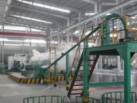 Aluminum rod continuous casting and rolling machine