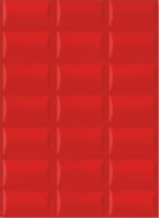 3D Super Red Wall Tile