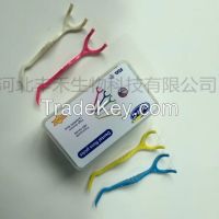 Dental floss pick, toothpick, Y shape dental floss pick, dental flosser