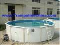 Steel wall swimming pool