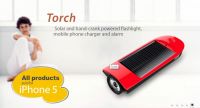 Solar Powered Hand Crank Torch