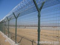 Airport security fence